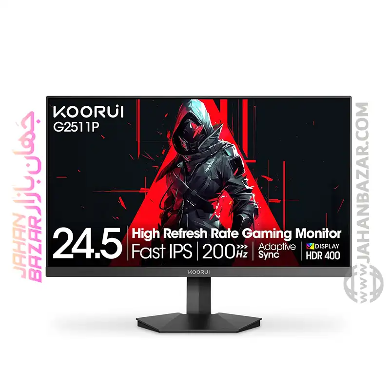 مانيتور گیمینگ 24.5 اینچ کووری KOORUI مدل G2511P IPS FHD 200HZ خرید از جهان بازار