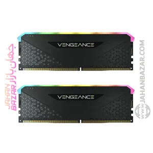 رم دسکتاپ Corsair CL16 مدل 3600MHz DDR4 VENGEANCE RGB RS Black خرید از جهان بازار 32GB