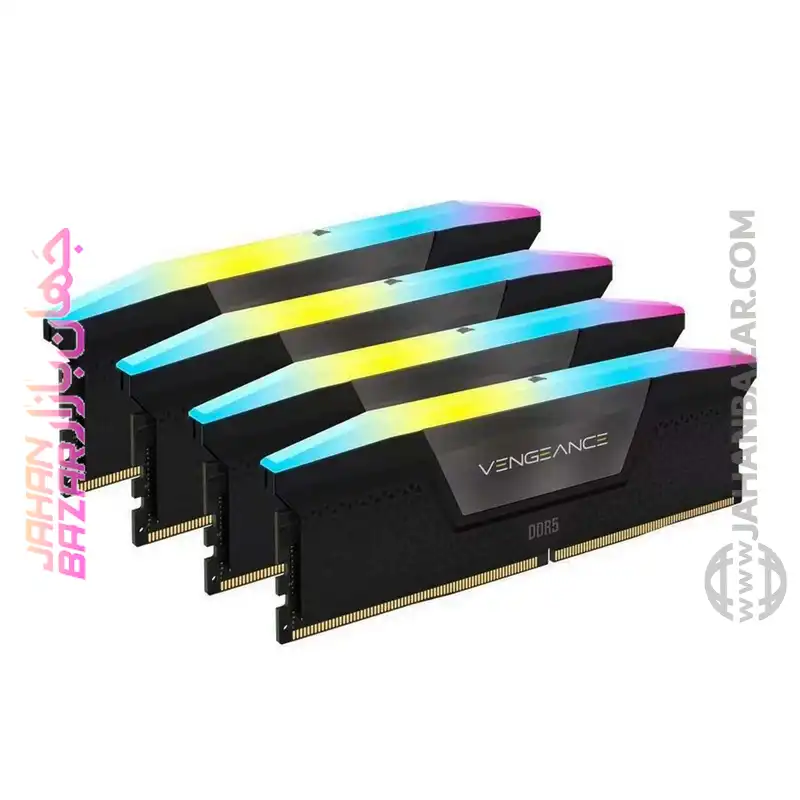 رم دسکتاپ Corsair کورسیر دو کاناله CL36 مدل DDR5-6200MHz VENGEANCE RGB ظرفیت (2x16GB)32GB - Image 2
