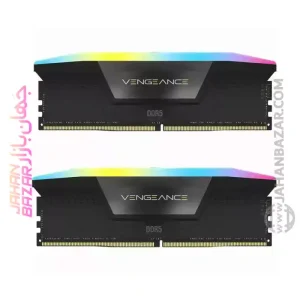 رم دسکتاپ Corsair کورسیر دو کاناله CL36 مدل DDR5-8000MHz VENGEANCE RGB ظرفیت(2x16GB)32GB
