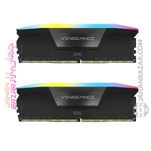 رم دسکتاپ Corsair کورسیر دو کاناله CL38 مدل DDR5-6600MHz VENGEANCE RGB ظرفیت(2x16GB)32GB خرید از جهان بازار