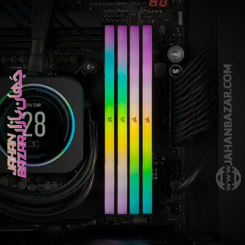 رم دسکتاپ Corsair کورسیر دو کاناله CL38 مدل DDR5-6600MHz VENGEANCE RGB ظرفیت(2x16GB)32GB - Image 12