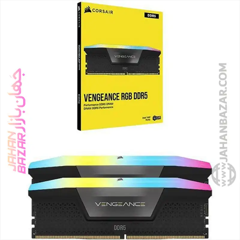 رم دسکتاپ Corsair کورسیر دو کاناله CL38 مدل DDR5-6600MHz VENGEANCE RGB ظرفیت(2x16GB)32GB - Image 9