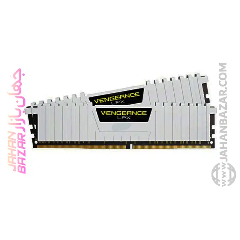 رم دسکتاپ Corsair کورسیر دو کاناله CL40 مدل DDR5-5200MHz VENGEANCE LPX ظرفیت (2x16GB)32GB سفید - Image 3