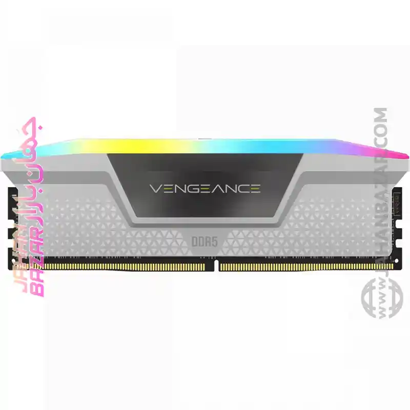 رم دسکتاپ Corsair کورسیر دو کاناله CL40 مدل DDR5-6000MHz VENGEANCE RGB ظرفیت(2x32GB)64GB سفید - Image 5
