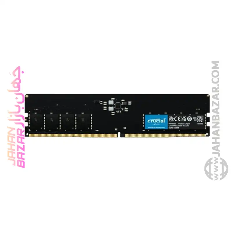 رم دسکتاپ Crucial کروشیال تک کاناله CT32 مدل DDR5 5600 MHz ظرفیت 32GB خرید از جهان بازار
