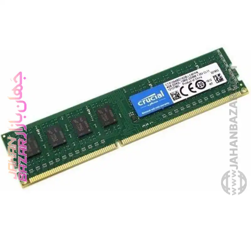 رم دسکتاپ Crucial کروشیال تک کاناله مدل DDR3 1600MHz ظرفیت 8GB - Image 3