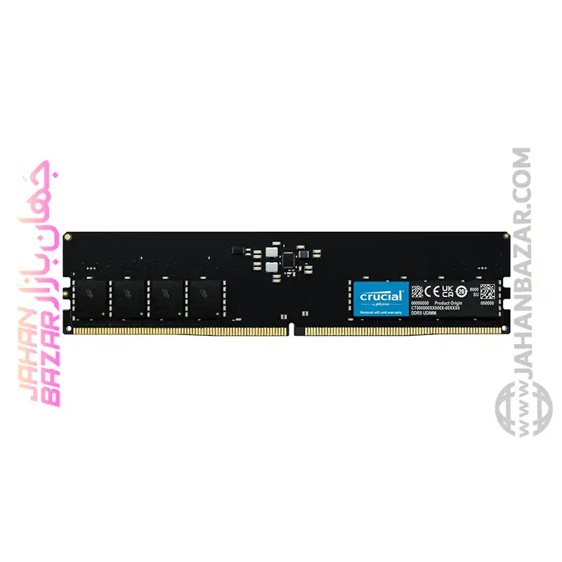 رم دسکتاپ Crucial کروشیال تک کاناله مدل DDR5 5600MHz ظرفیت 8GB خرید از جهان بازار
