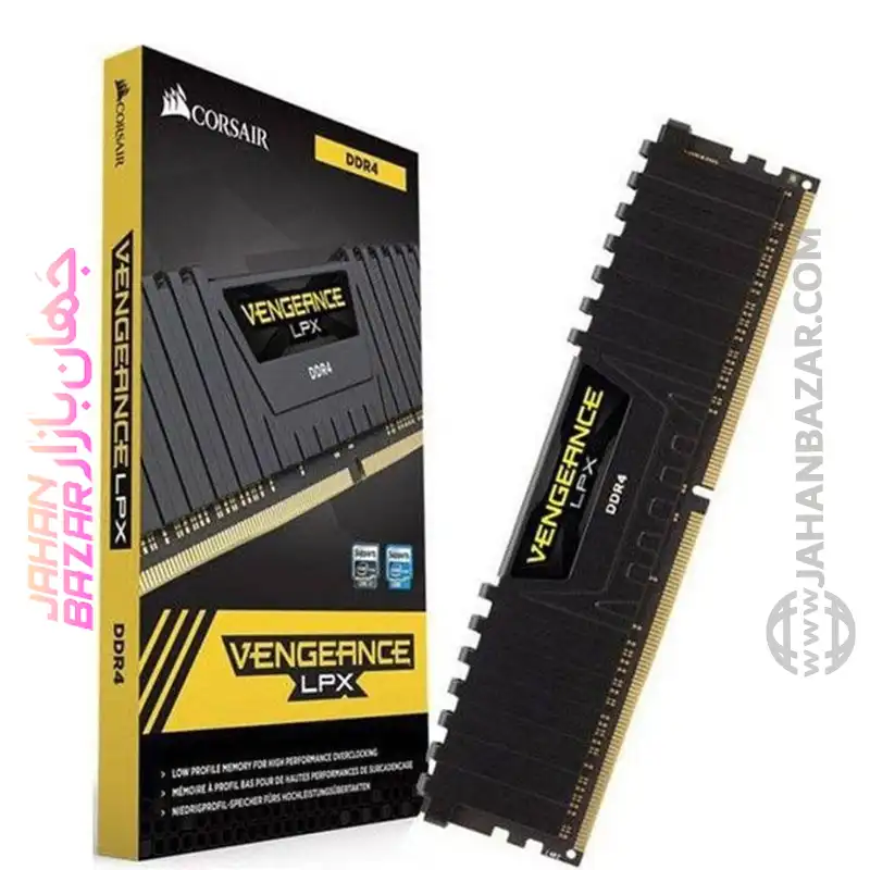 رم دسکتاپ کورسیر Corsair تک کاناله CL16 مدل DDR4-3200 Vengeance LPX ظرفیت 8GB - Image 4