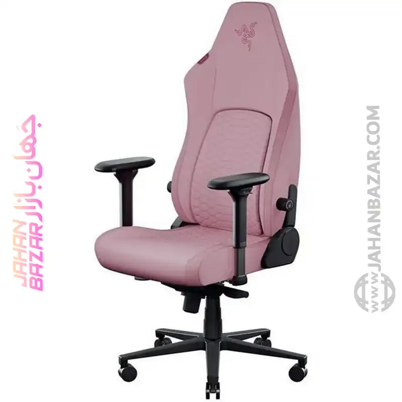 صندلی گیمینگ ریزر Razer مدل Razer Iskur V2 NEWGEN Quartz صورتی - تصویر 5
