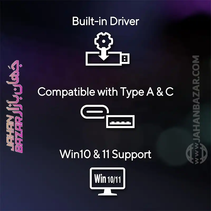 آداپتور شبکه USB سه بانده وای فای ایسوس مدل Asus ROG USB-BE92 - Image 8