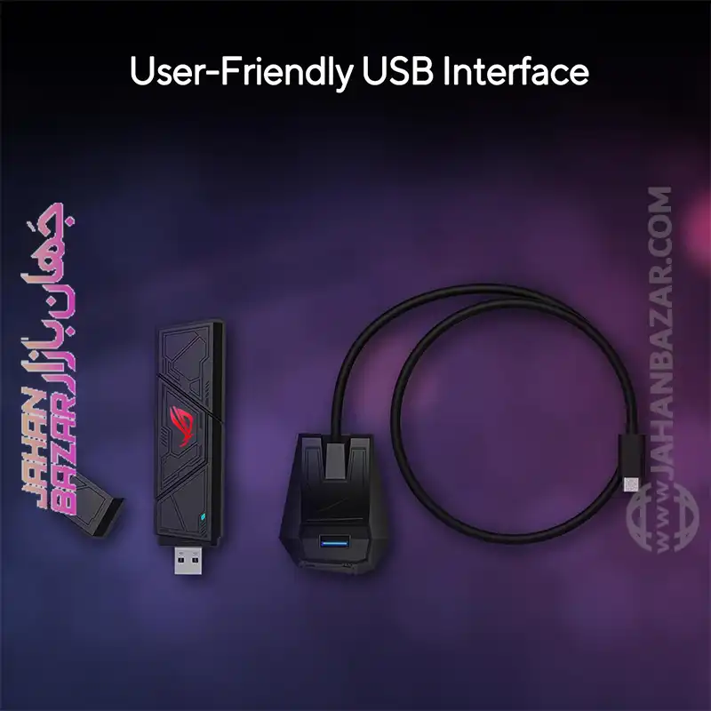 آداپتور شبکه USB سه بانده وای فای ایسوس مدل Asus ROG USB-BE92 - Image 5
