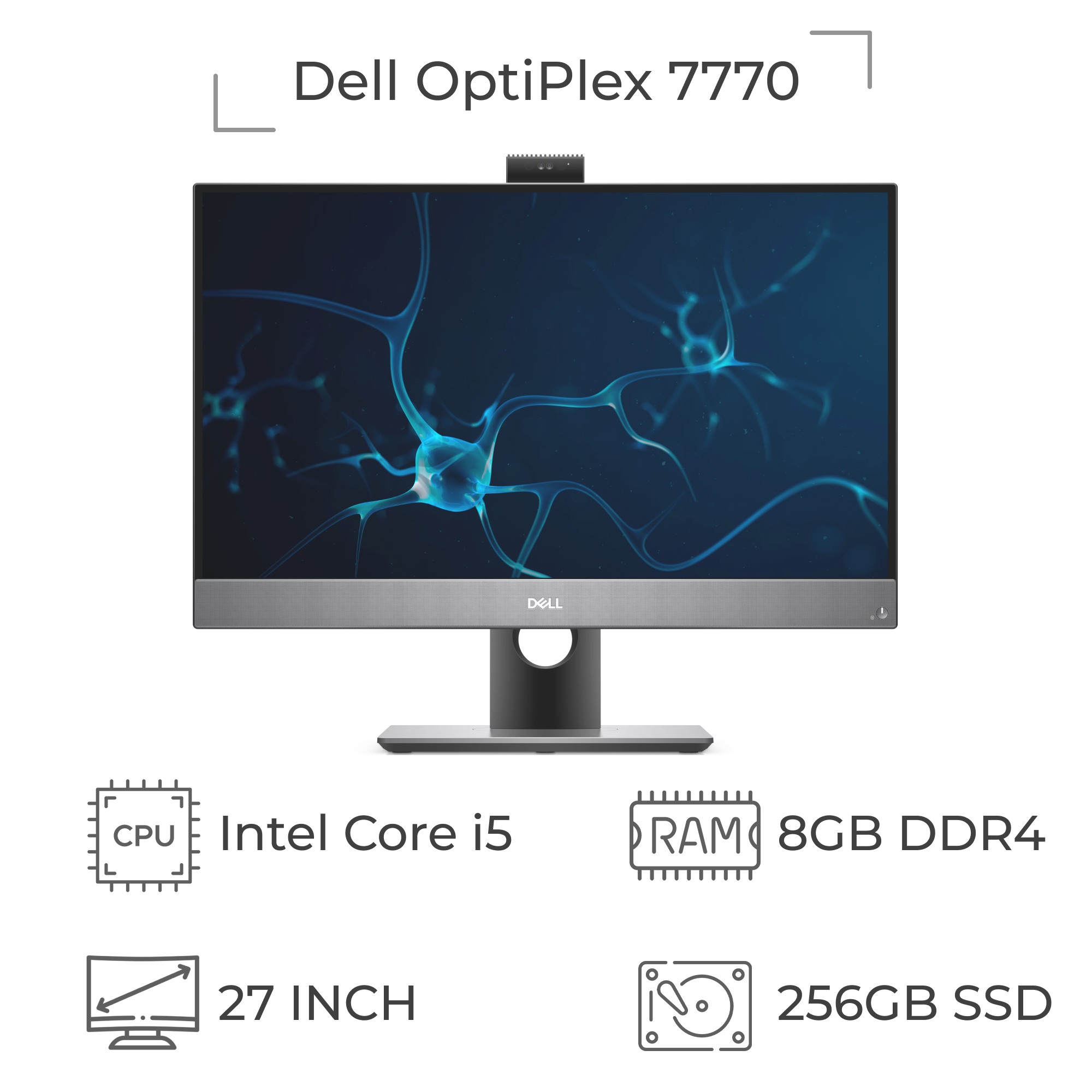 آل این وان استوک Dell OptiPlex 7770 پردازنده i5 نسل 9