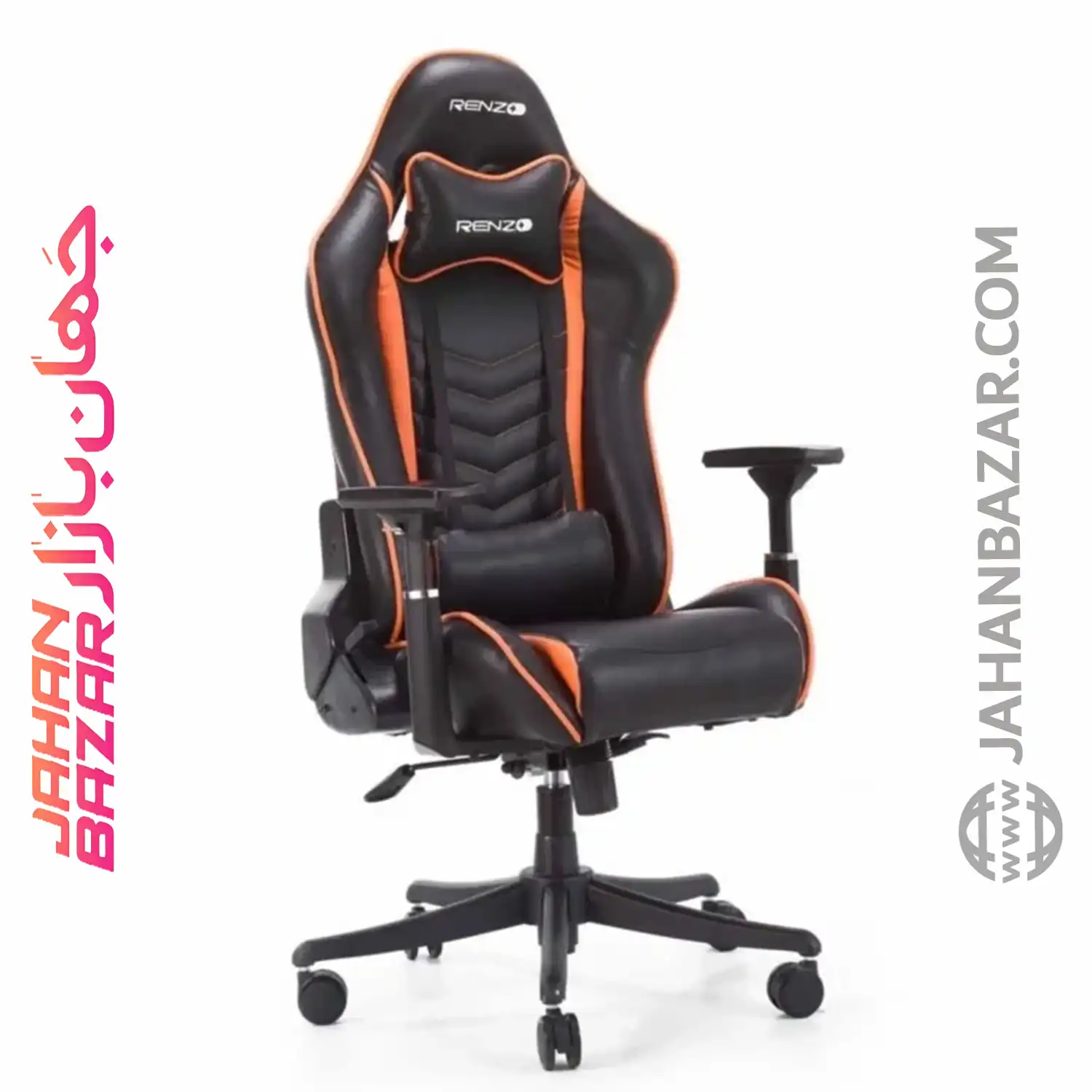 صندلی گیمینگ رنزو مدل Gaming Chair RENZO Orange - Image 7