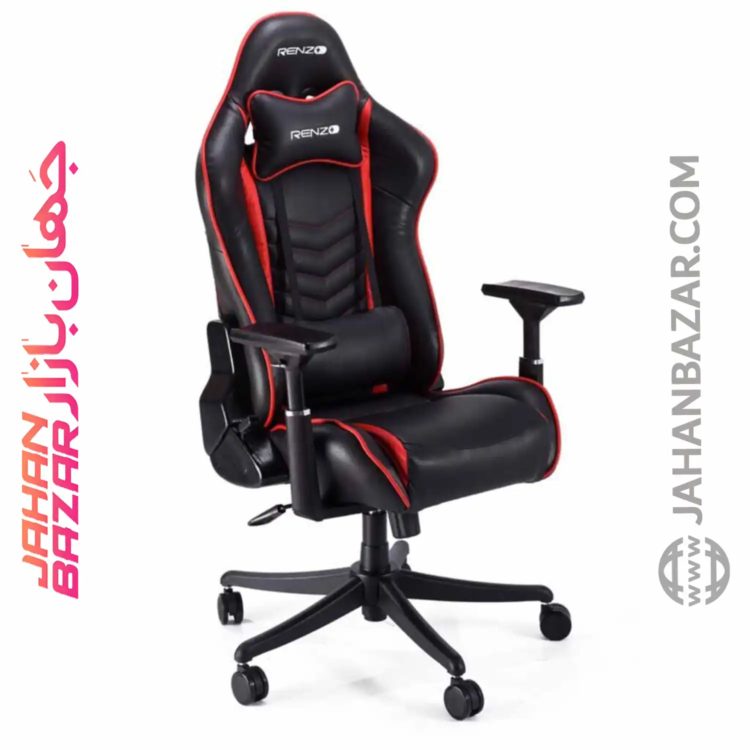 صندلی گیمینگ رنزو مدل Gaming Chair RENZO Red - تصویر 5