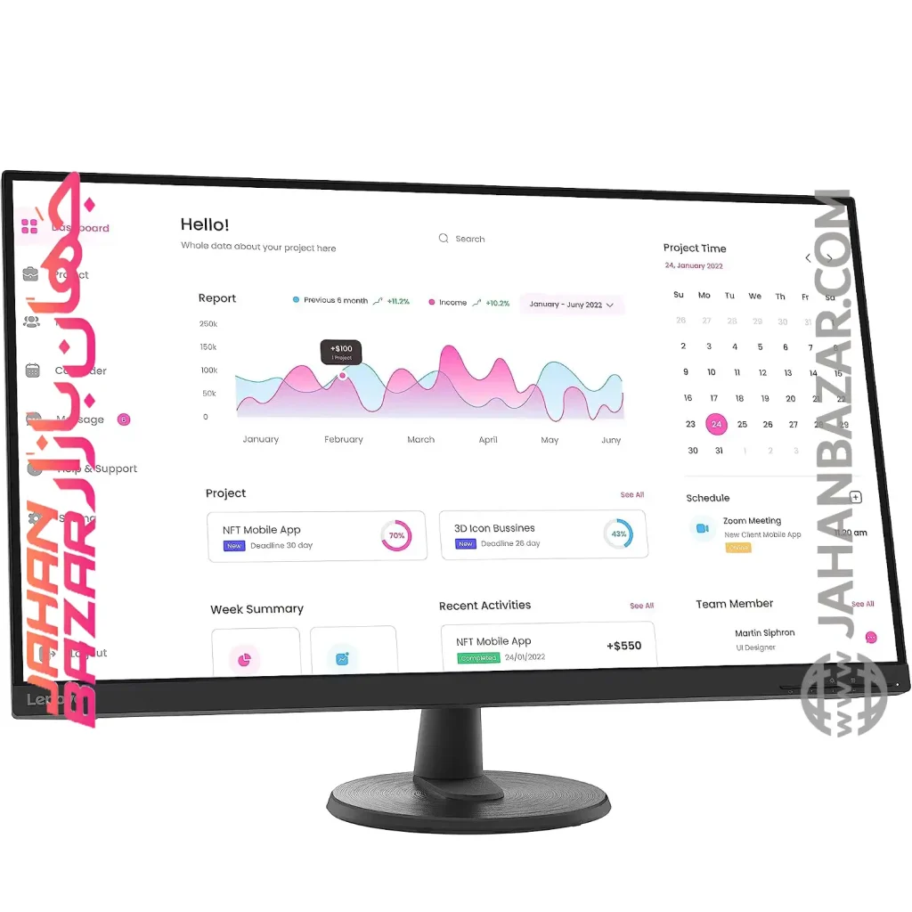 مانيتور کامپیوتر 32 اینچ Lenovo لنوو FHD VA 60HZ مدل D32-40 از جهان بازار بخریم 👍