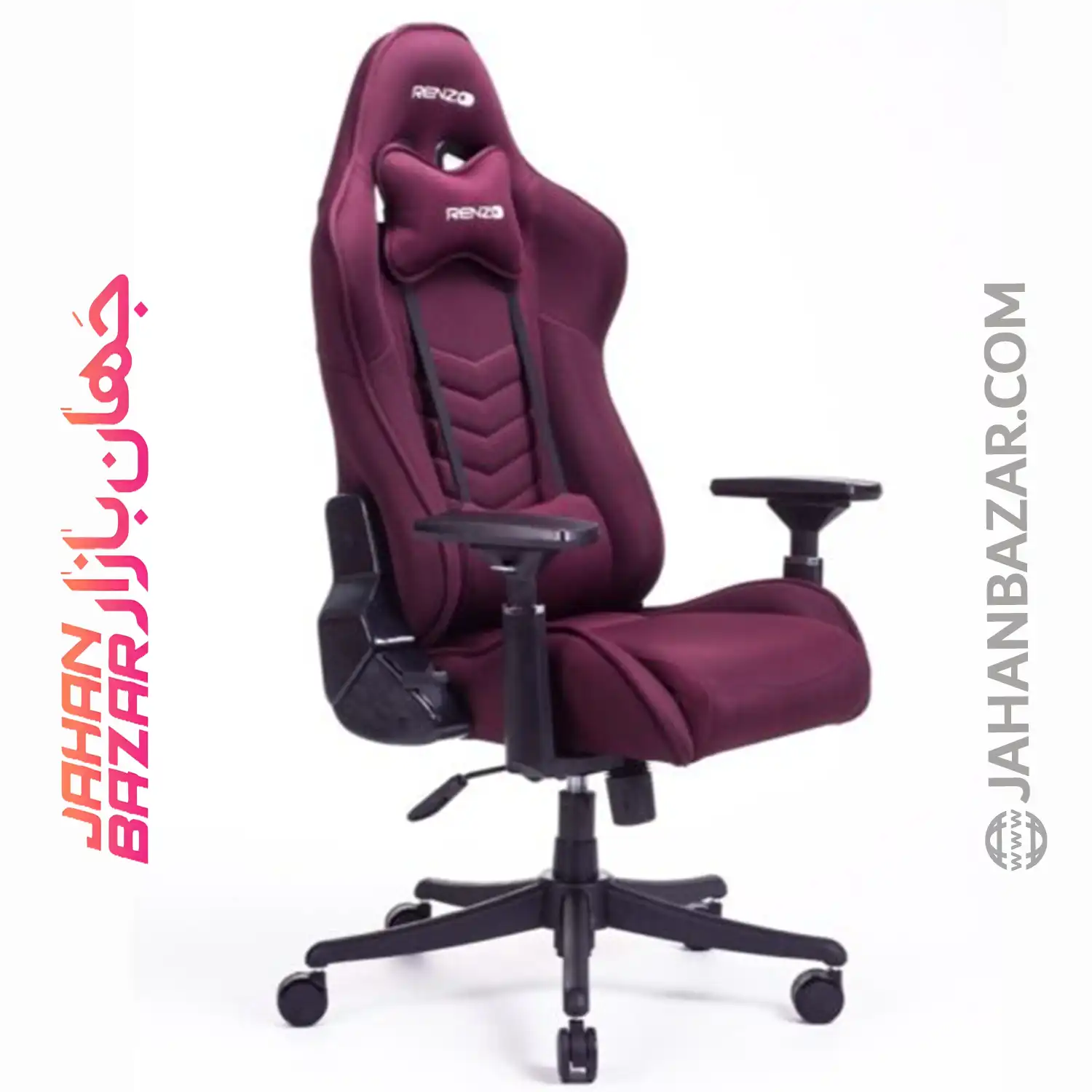 صندلی گیمینگ رنزو هیبرید مدل RENZO HYBRID Crimson زرشکی - تصویر 7