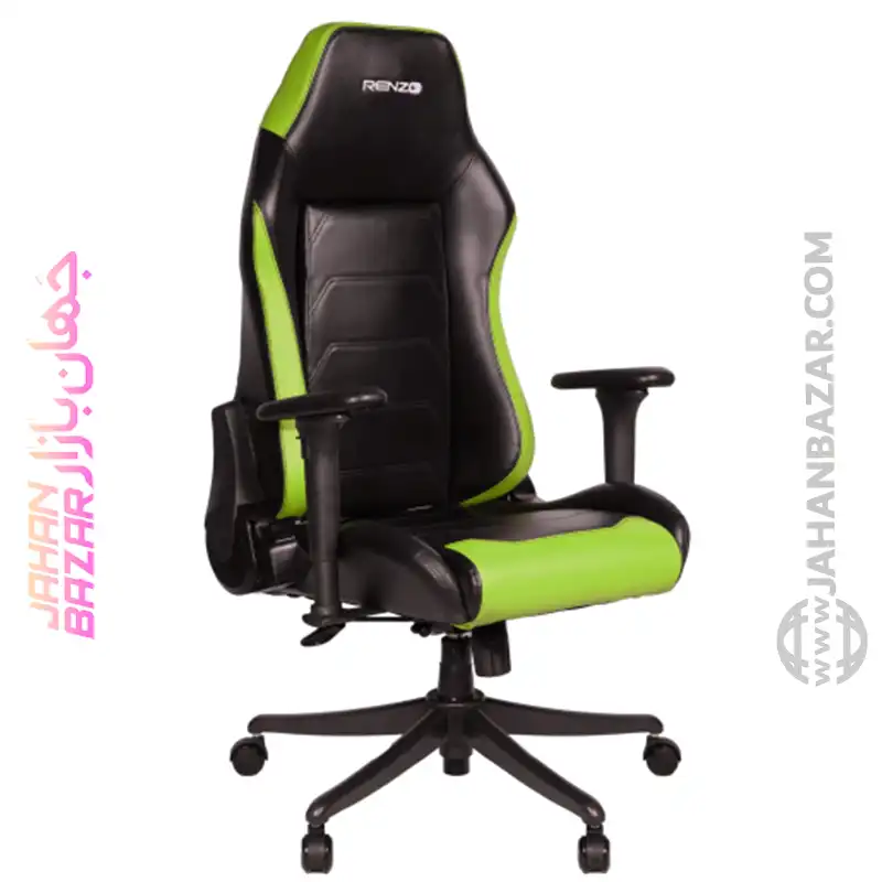 صندلی گیمینگ رنزو مدل RENZO Imperial XL Neon Green مشکی سبز - Image 11