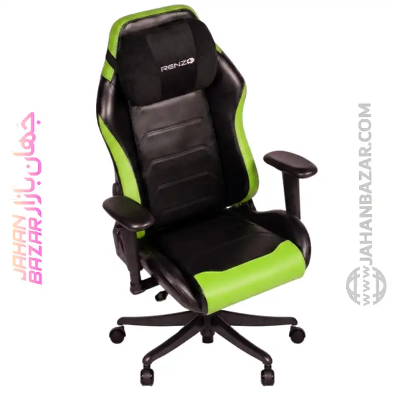 صندلی گیمینگ رنزو مدل RENZO Imperial XL Neon Green مشکی سبز - Image 9