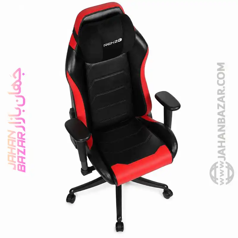 صندلی گیمینگ رنزو مدل RENZO Imperial XL Scarlet Red مشکی قرمز - Image 8