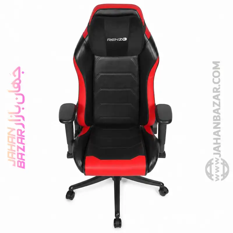 صندلی گیمینگ رنزو مدل RENZO Imperial XL Scarlet Red مشکی قرمز - Image 12