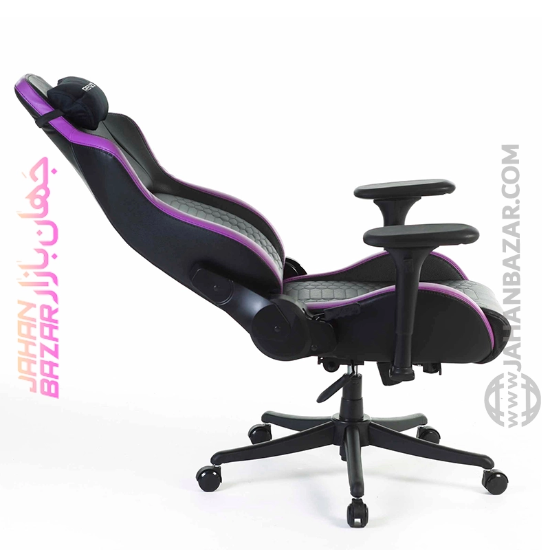 صندلی گیمینگ رنزو مدل RENZO Royal Electric Purple مشکی بنفش - Image 7
