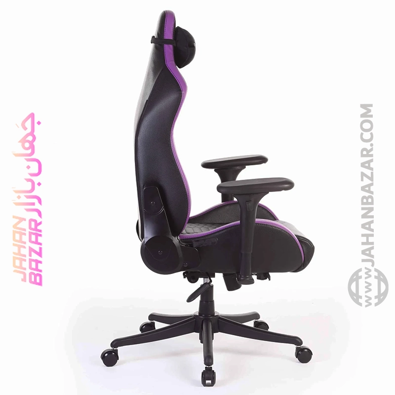 صندلی گیمینگ رنزو مدل RENZO Royal Electric Purple مشکی بنفش - Image 10