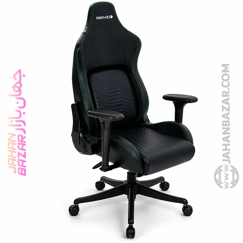 صندلی گیمینگ رنزو رویال مدل RENZO Royal Green مشکی سبز - Image 12