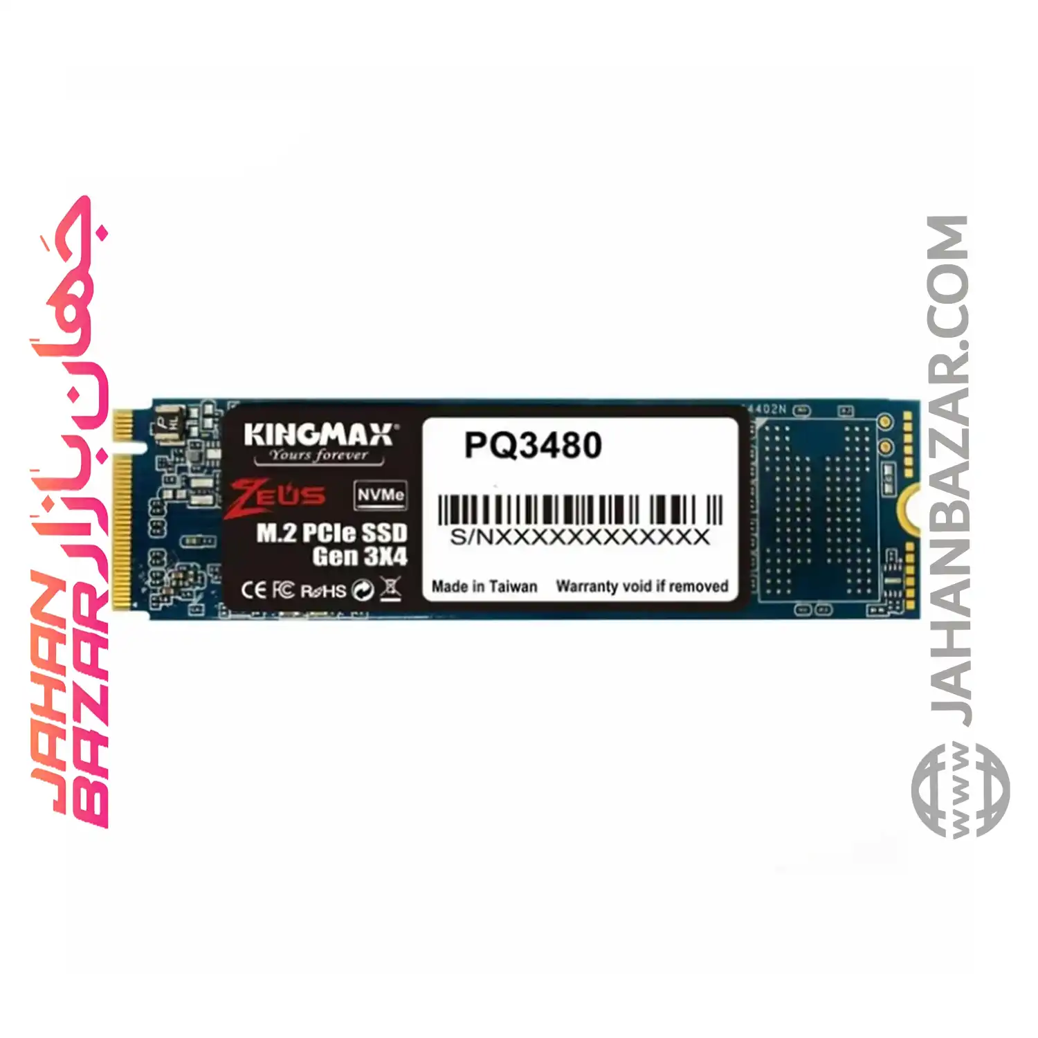 اس اس دی اینترنال کینگ مکس Kingmax مدل PQ3480 M.2 2280 NVMe ظرفیت 1TB - Image 2
