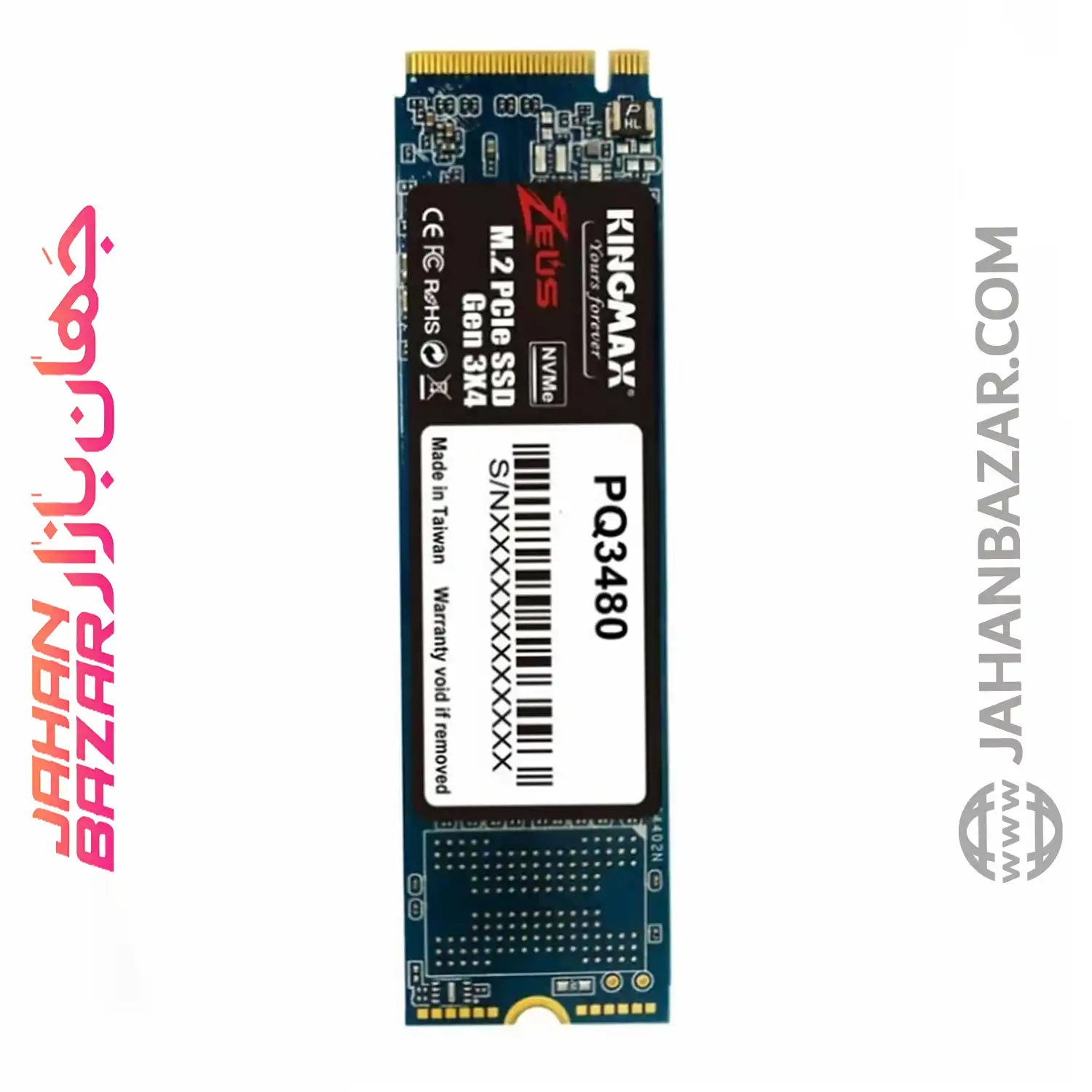 اس اس دی اینترنال کینگ مکس Kingmax مدل PQ3480 M.2 2280 NVMe ظرفیت 1TB