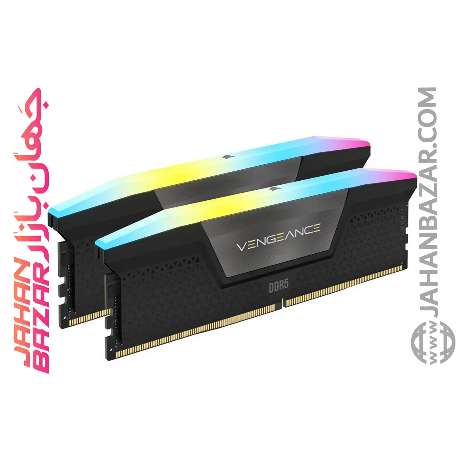 رم دسکتاپ Corsair کورسیر دو کاناله CL40 مدل DDR5 6000 MHz VENGEANCE AMD EXPO RGB ظرفیت 64 GB - تصویر 2