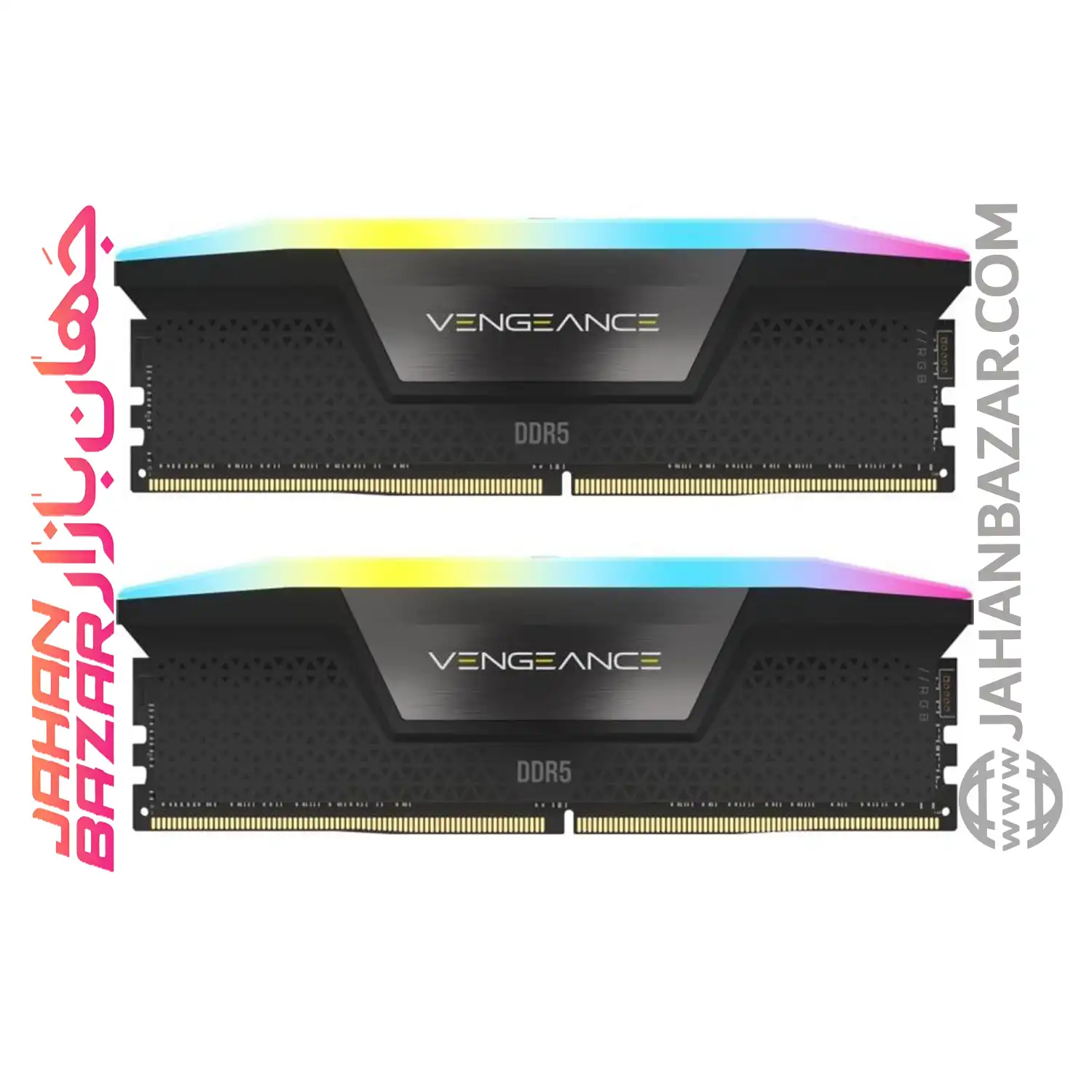 خرید رم کورسیر CL40 DDR5 6000 MHz VENGEANCE AMD EXPO RGB 64 GB از جهان بازار