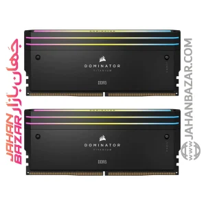 خرید رم Corsair CL36 DDR5 7600 MHz DOMINATOR TITANIUM RGB32 GB از جهان بازار