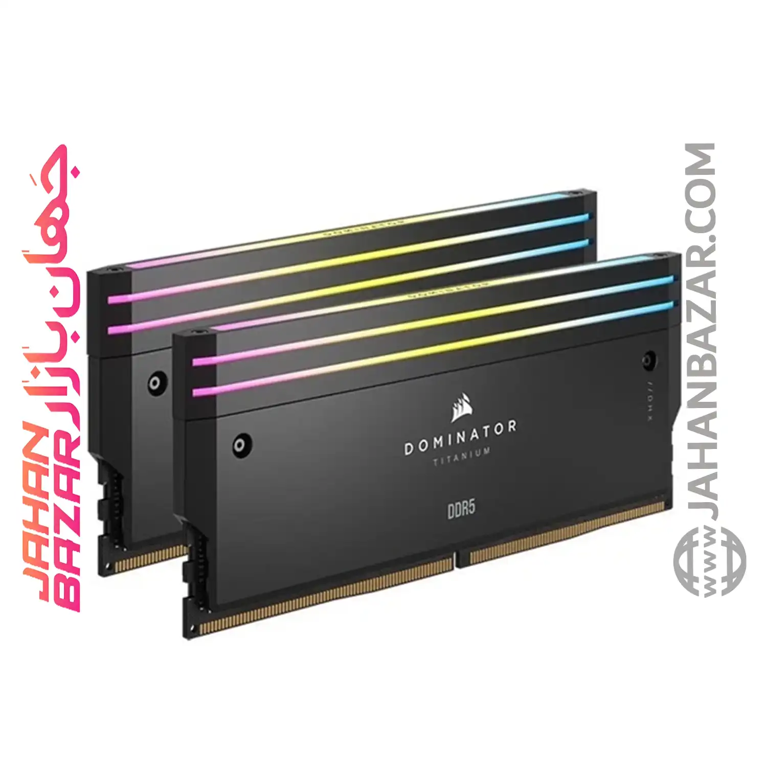 رم دسکتاپ Corsair کورسیر دو کاناله CL40 مدل DDR5 7200MHz Dominator Titanium RGB ظرفیت (2x24GB)48GB - Image 3