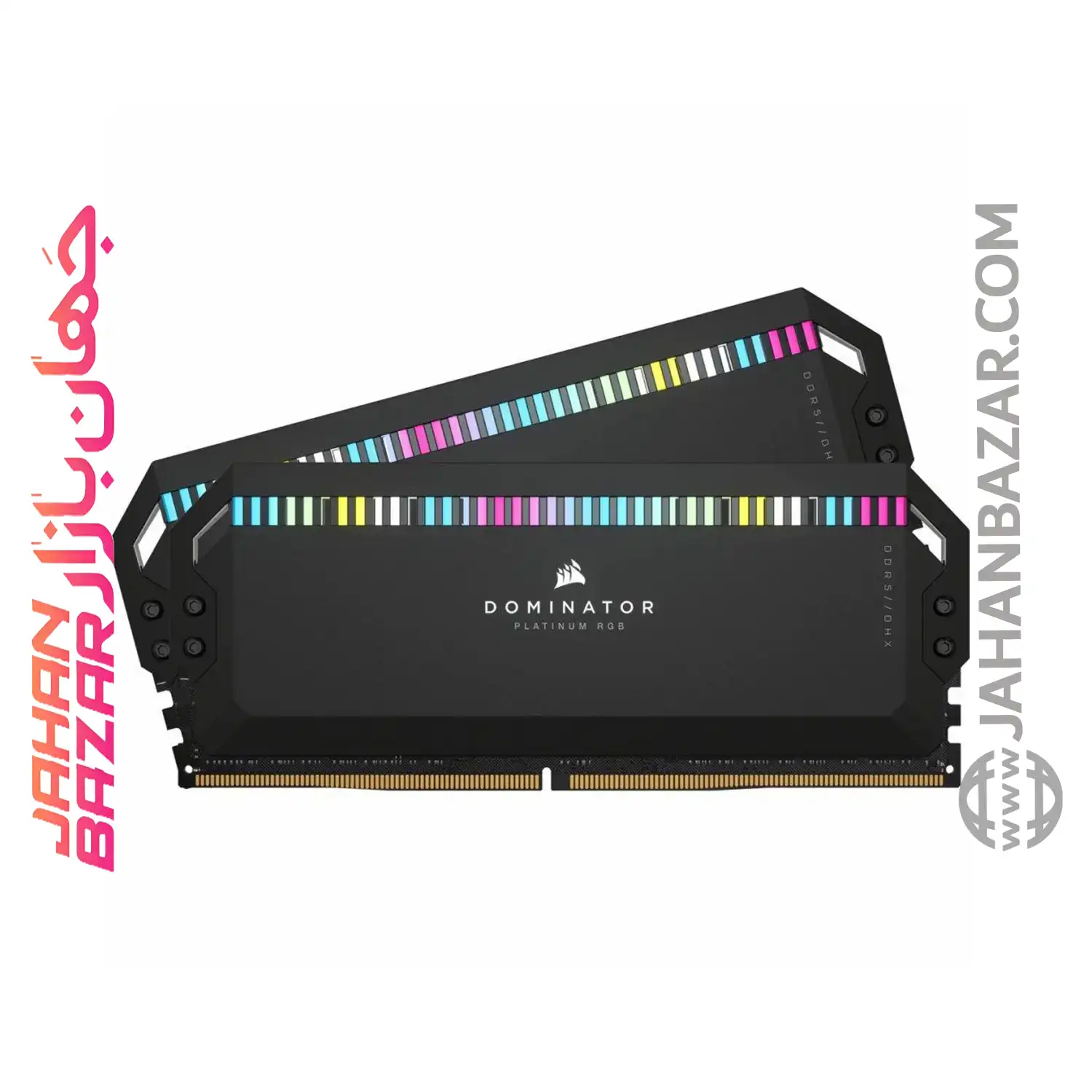 رم دسکتاپ Corsair کورسیر دو کاناله CL32 مدل DDR5-6400MHz DOMINATOR PLATINUM RGB ظرفیت (2x32GB)64 GB - Image 2