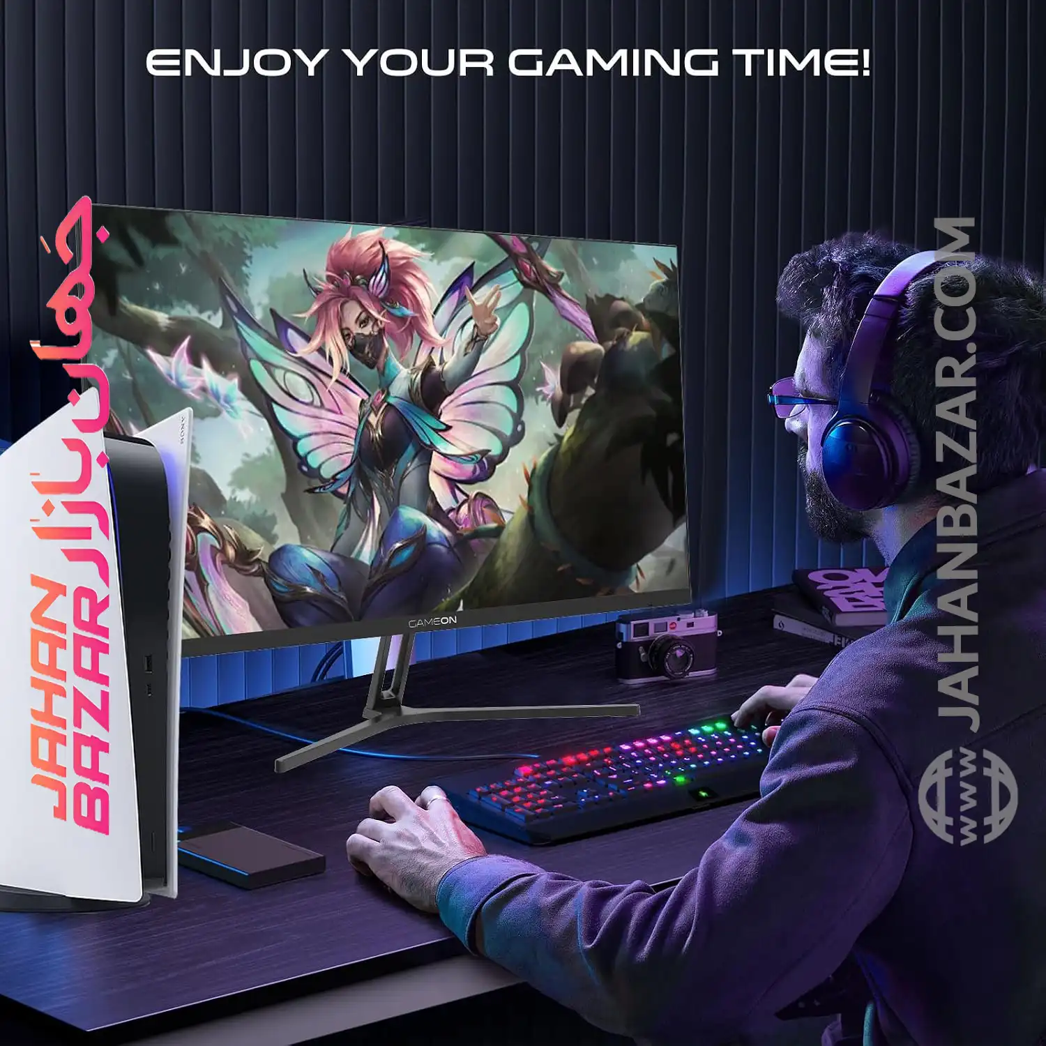 مانيتور گیمینگ 27 اینچ FHD 165HZ GAMEON مدل GOVE127FHD165IPS از جهان بازار بخریم👍