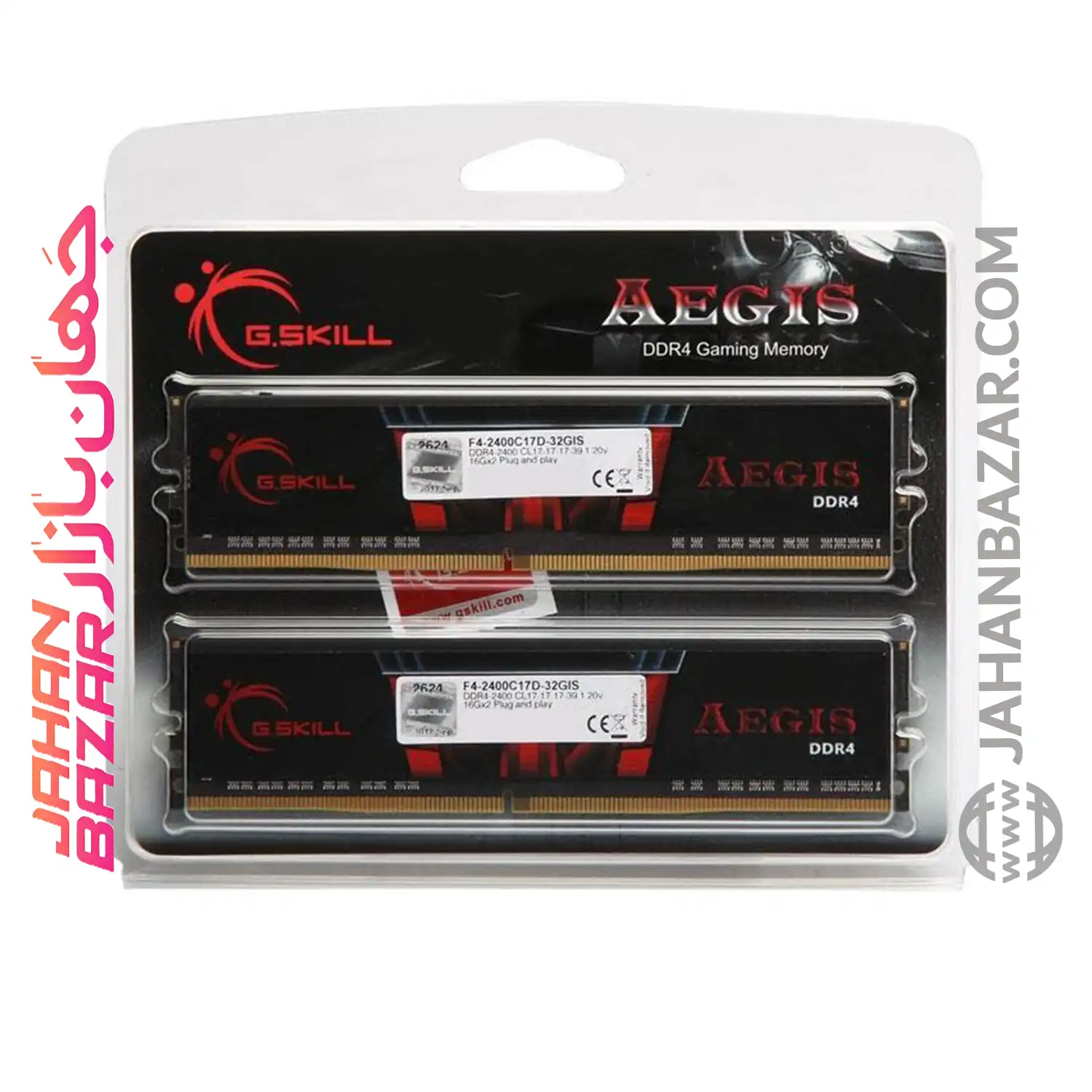 رم دسکتاپ جی اسکیل DDR4 دو کاناله MHz 3200 G.Skill AEGIS ظرفیت CL16 16GB - تصویر 2