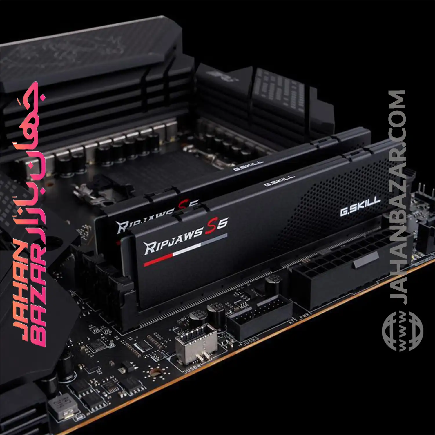 رم دسکتاپ جی اسکیل DDR5 دو کاناله MHz 5200 G.Skill RIPJAWS S5 ظرفیت CL40 64GB از جهان بازار بخریم 👍