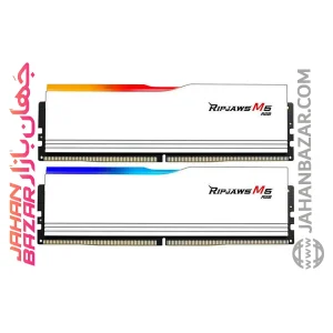 خرید رم دسکتاپ DDR5 MHz 6000 G.Skill RIPJAWS M5 WHITE RGB CL36 32GB از جهان بازار