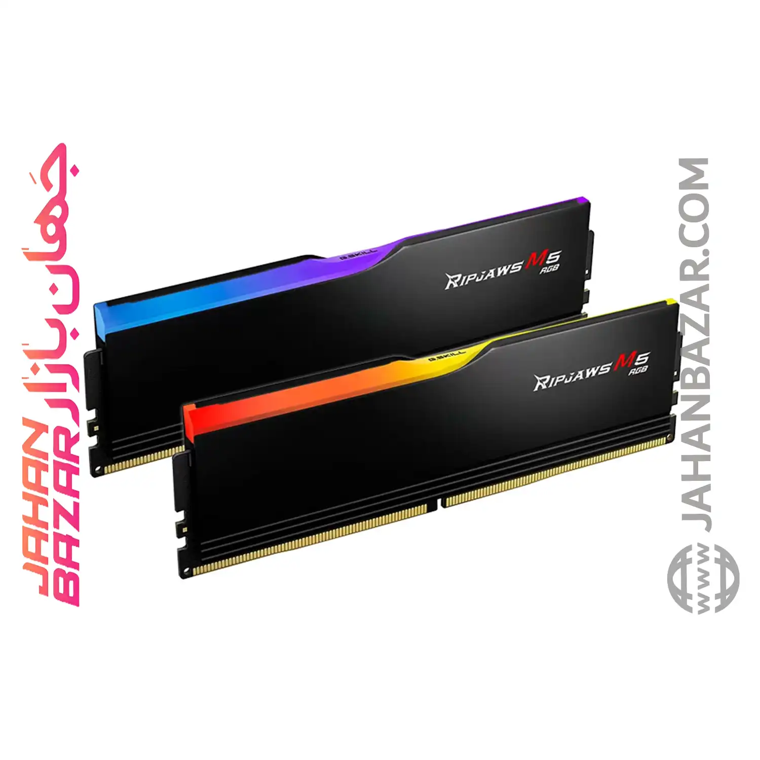 رم دسکتاپ جی اسکیل DDR5 دو کاناله MHz 6000 G.Skill RIPJAWS M5 RGB AMD EXPO ظرفیت CL36 32GB از جهان بازار بخریم 👍